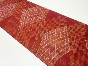 幾何学模様織出し袋帯